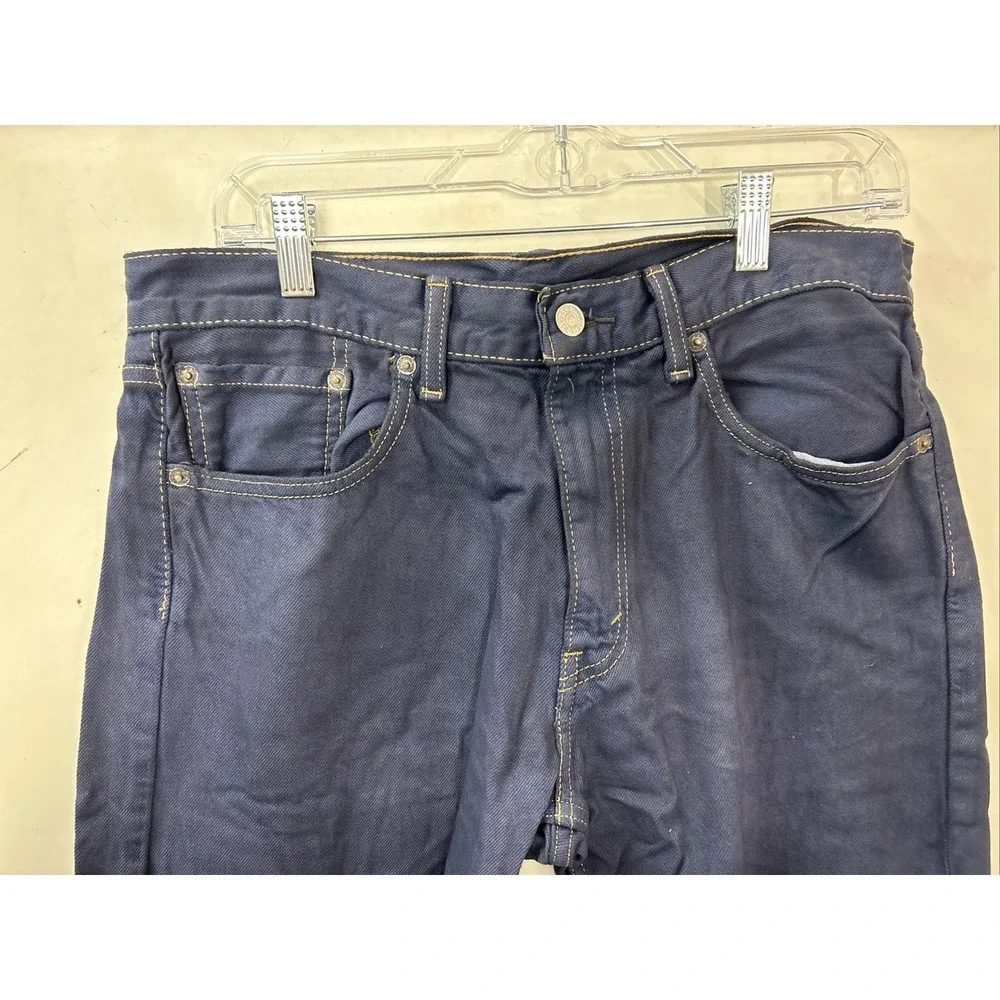 Levi's Coated Denim 505 Jeans 32x32 Indigo Blue Straight Leg Streetwear Gorpcore